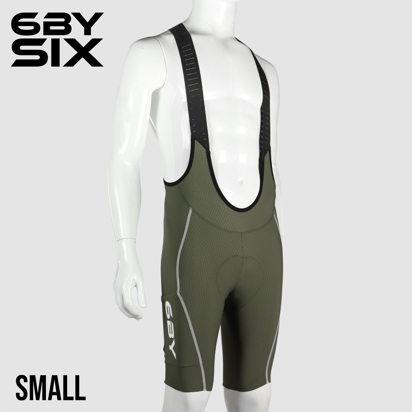 6bySix Seamless Bib Shorts - Army Green