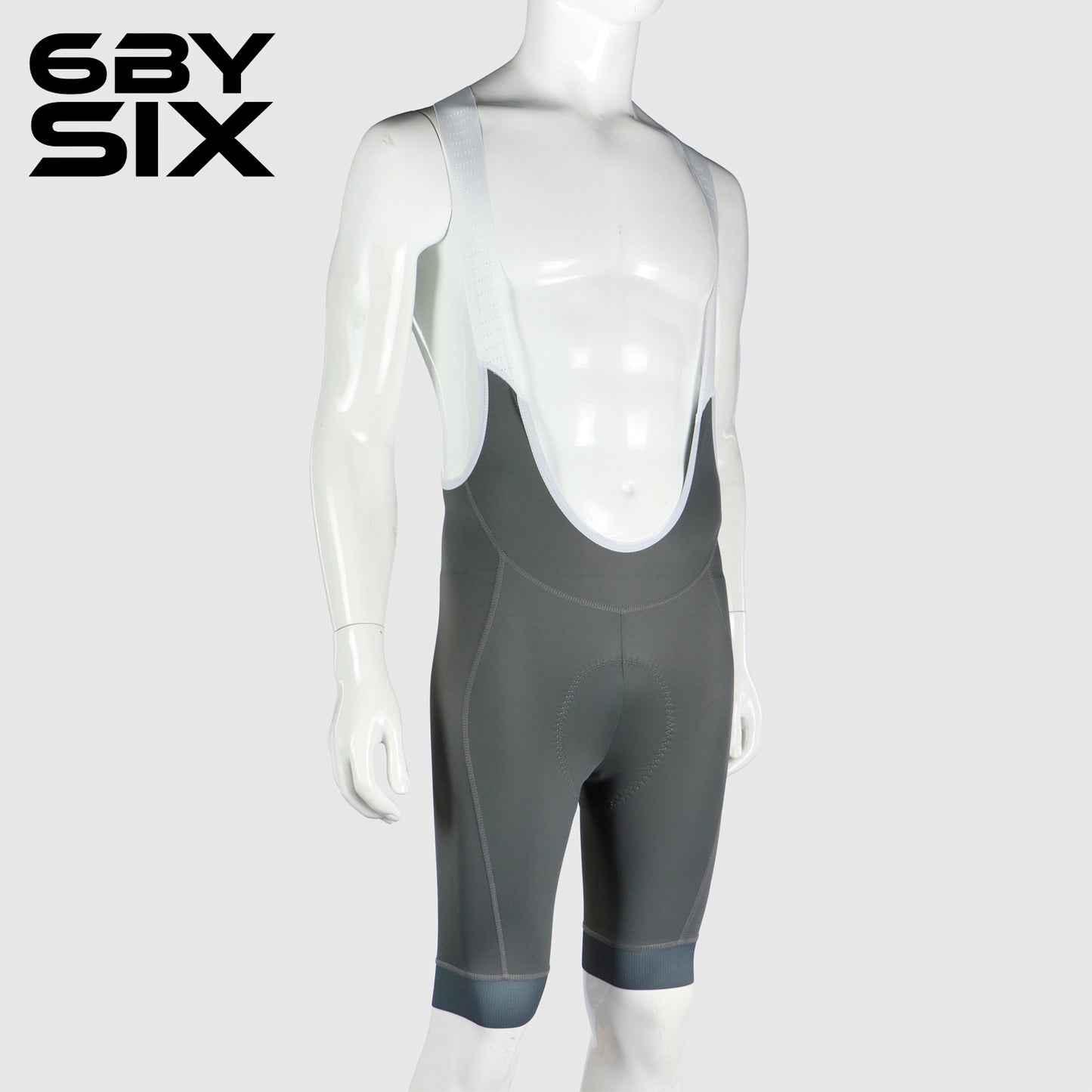 6bySix Progress Bib Shorts - Dark Grey