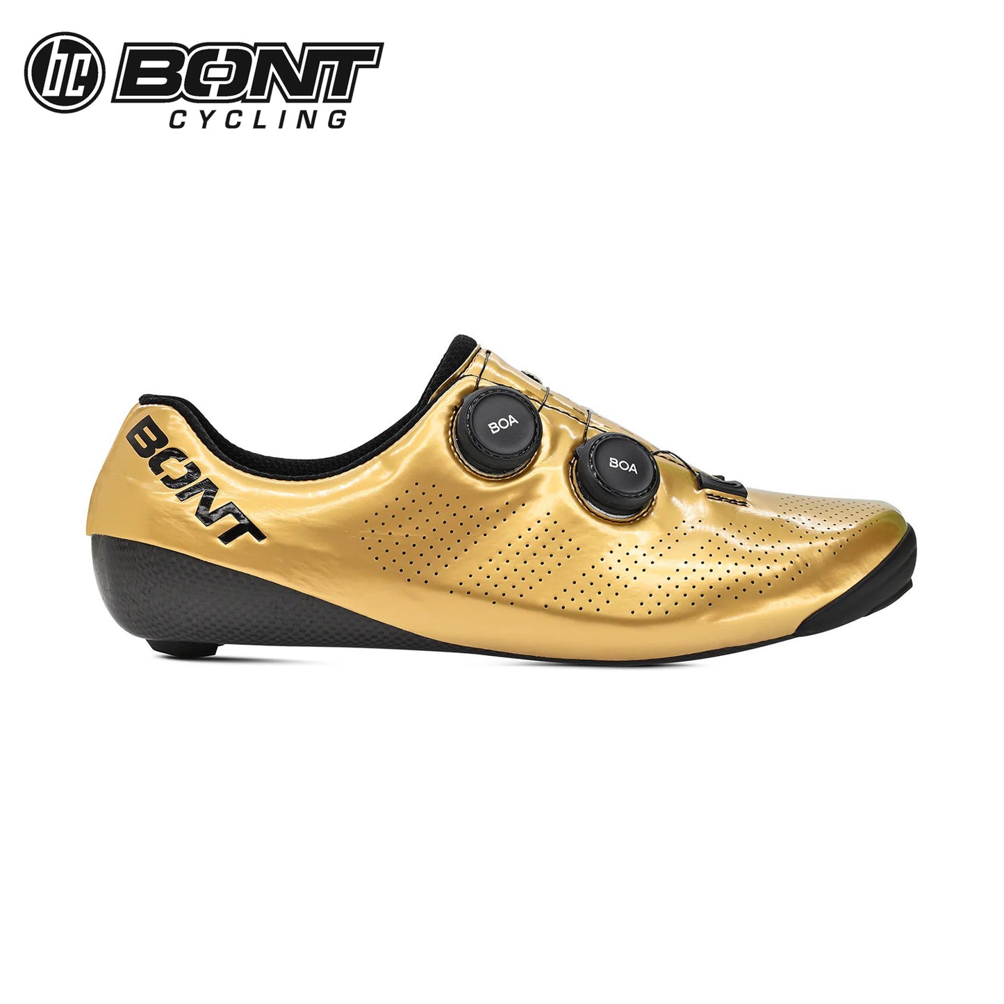 Bont Riot 24 Carbon Composite Road Cycling Shoes - Shiny Gold