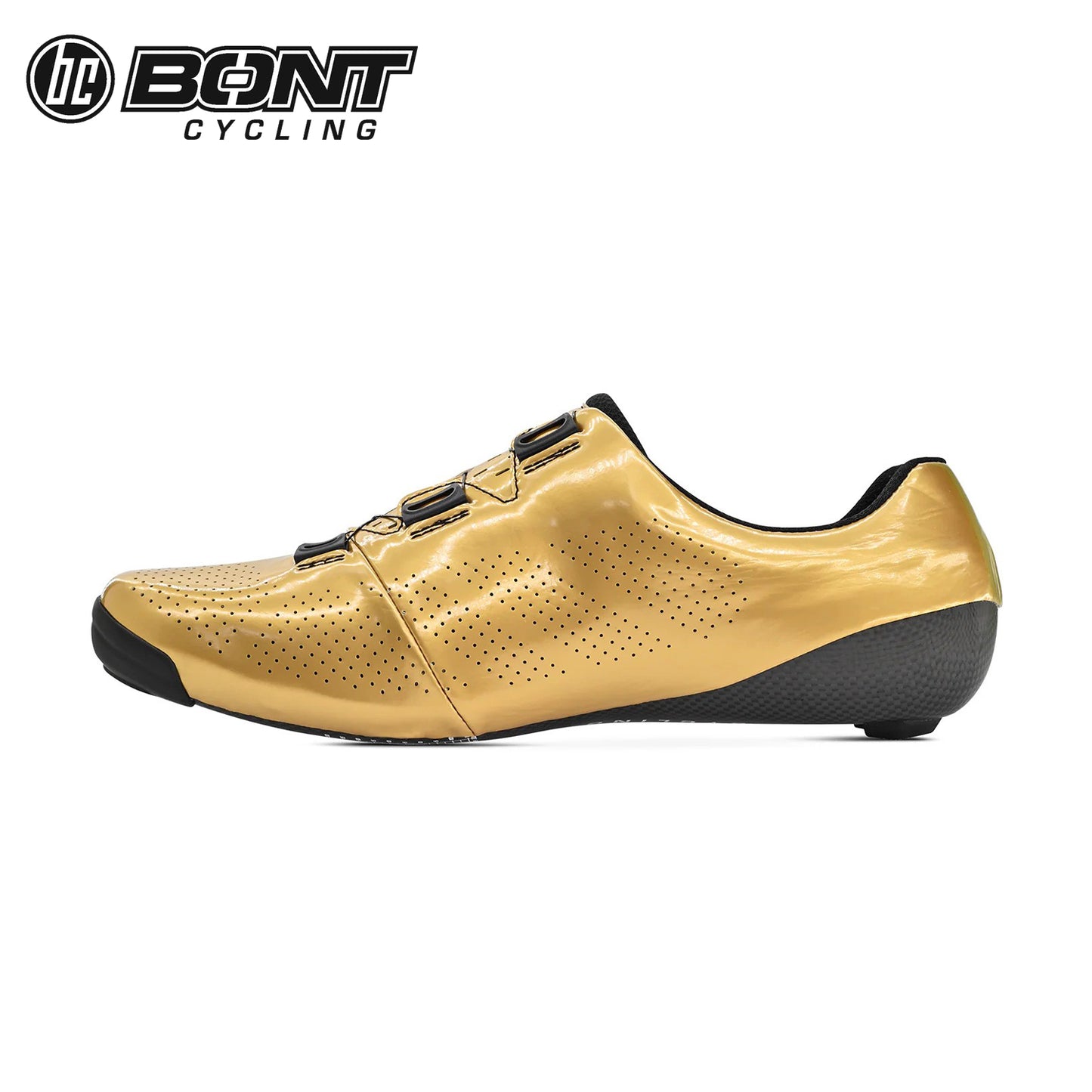 Bont Riot 24 Carbon Composite Road Cycling Shoes - Shiny Gold