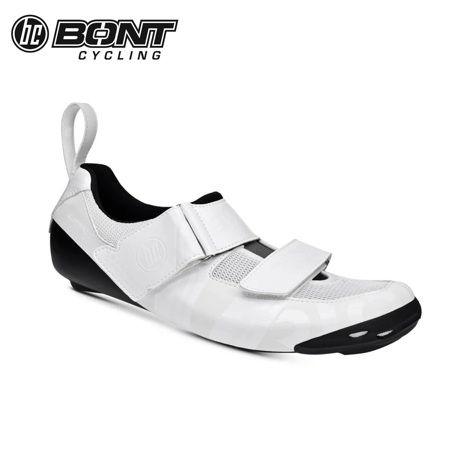 Bont Riot TR+ Carbon Composite Triathlon Road Cycling Shoes White