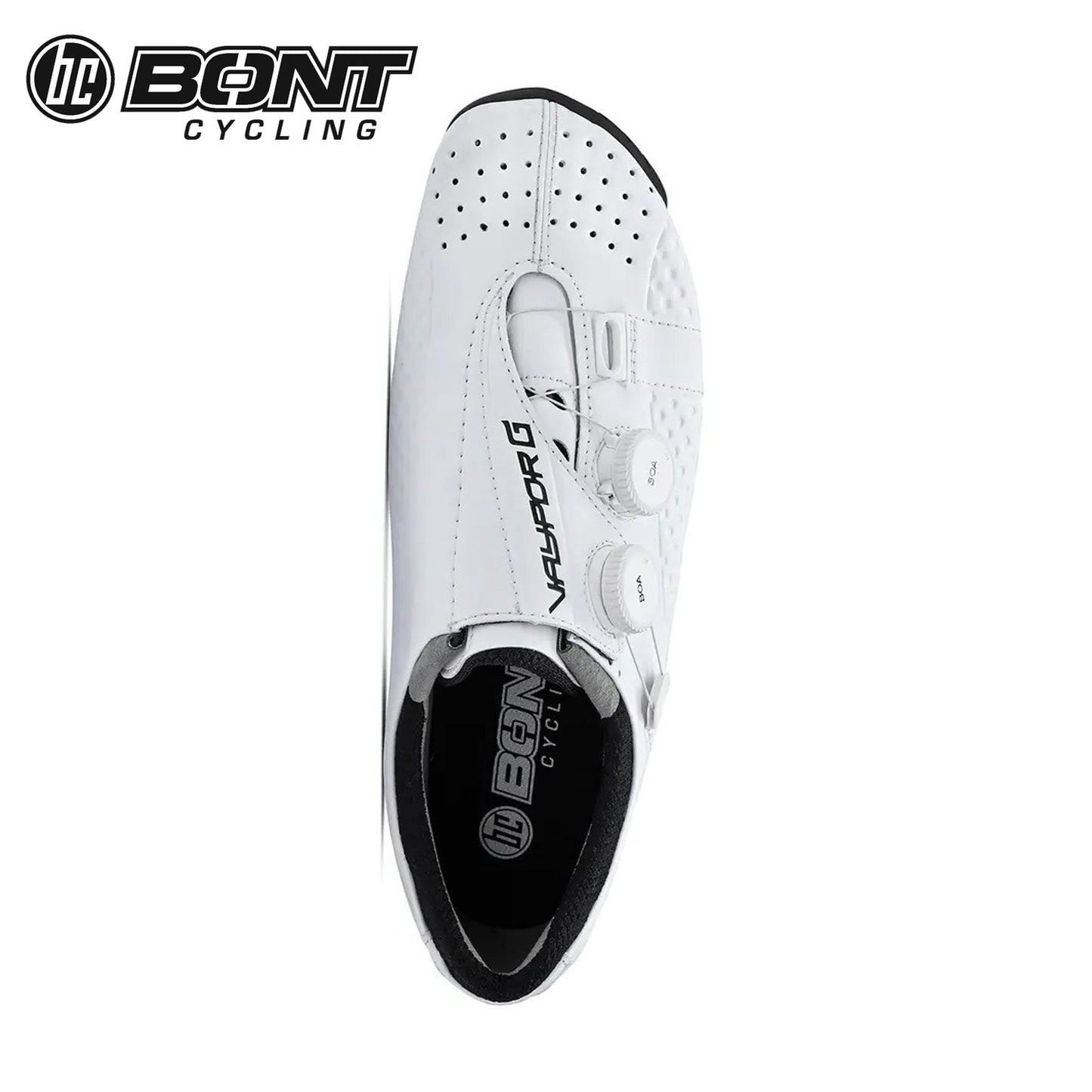 Bont Vaypor G LI2 Gravel Carbon Composite / BOA Cycling Shoes - White