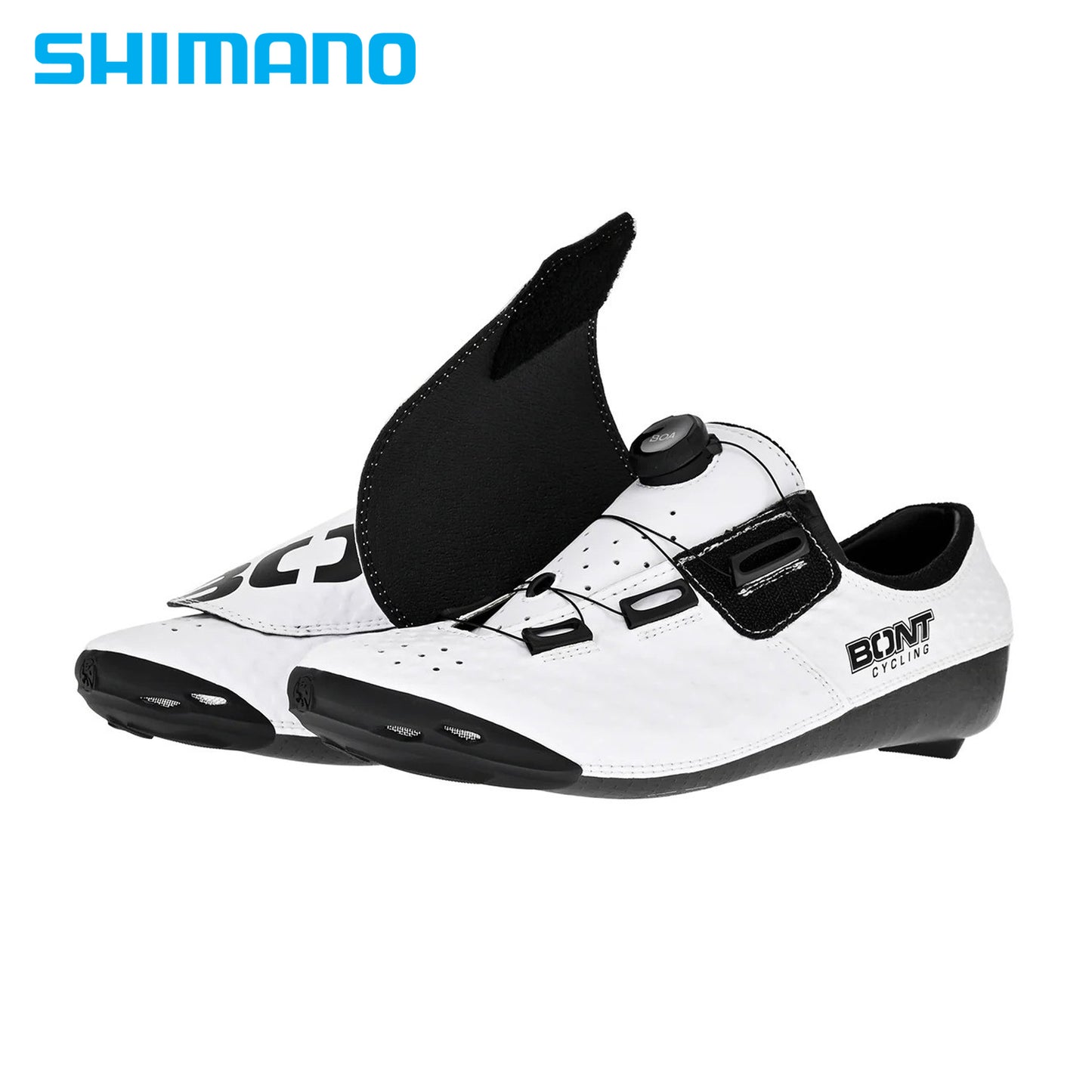 Bont Zero+ Carbon Monocoque / BOA Li2 Cycling Shoes - White/Black