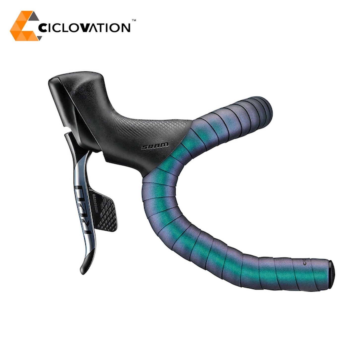 Ciclovation Advanced Poly Touch, Cosmic Haze Bar Tape - Emerald