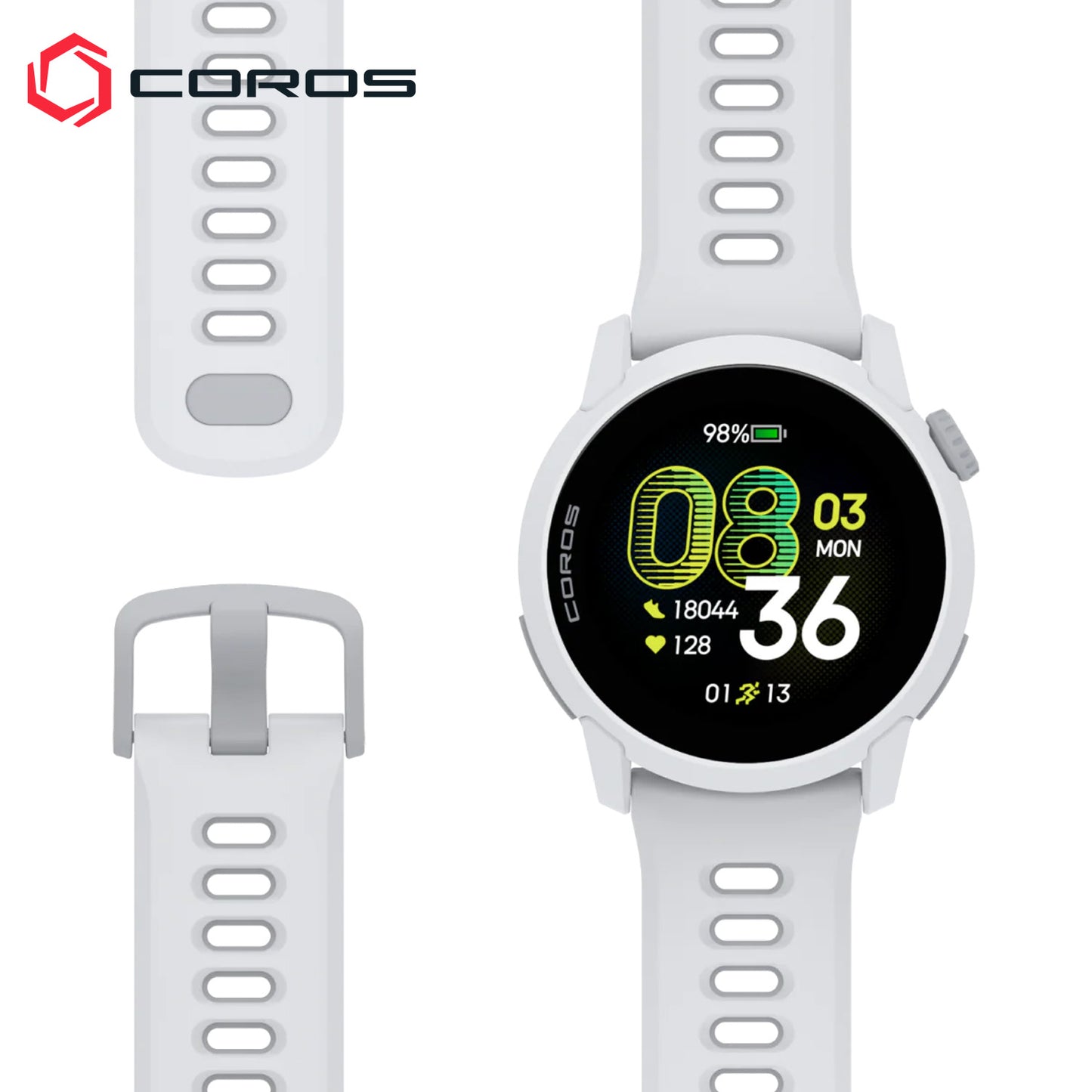 Coros PACE 4 GPS Running / Multi-Sport Watch - Silicone (White)