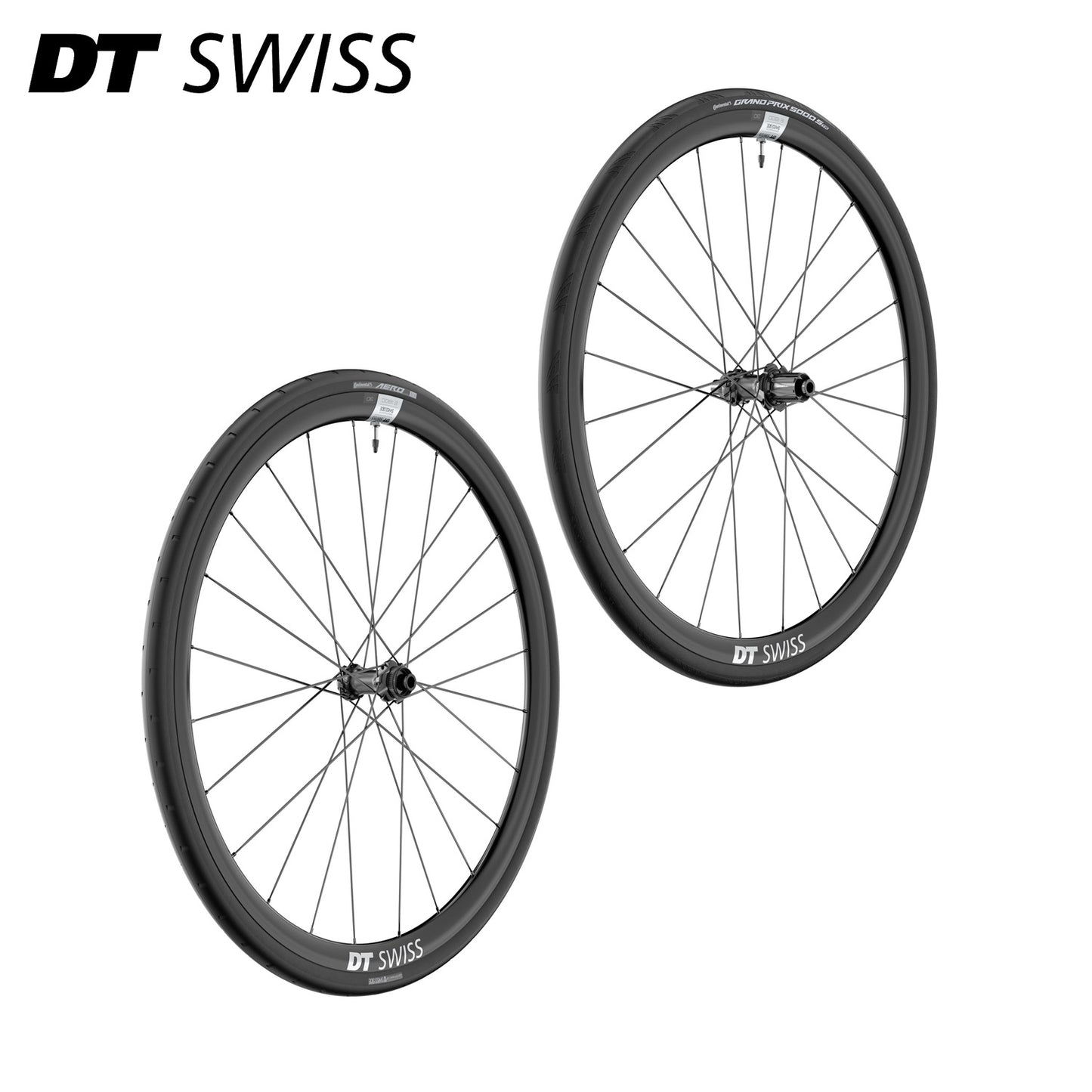 DT Swiss E 1800 Spline 700c Road Bike Wheelset Front and Rear