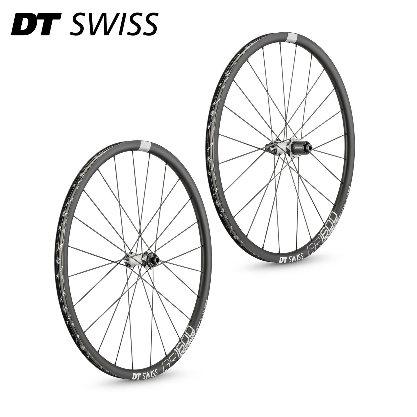 DT Swiss GR 1600 700c Gravel Bike Wheelset Front and Rear