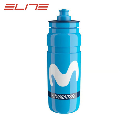 Elite Fly Movistar Bike Bottle - White/Blue