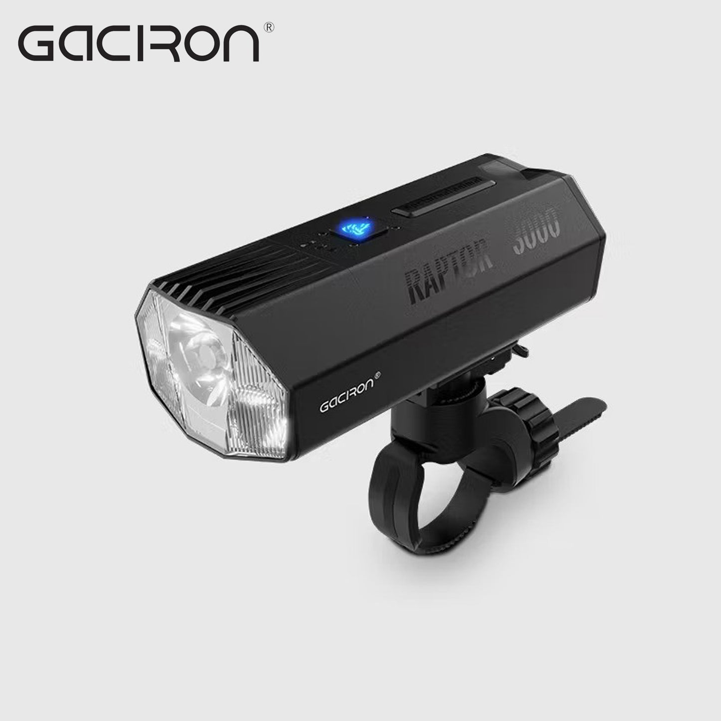 Gaciron RAPTOR-3000 3000 Lumens Ultra High Lumen Bike Front Light - Black
