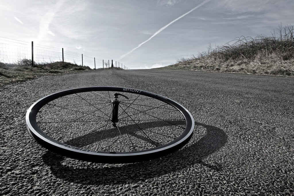 HUNT Race Aero Wide Alloy RIM Brake Wheelset QR 1496 grams
