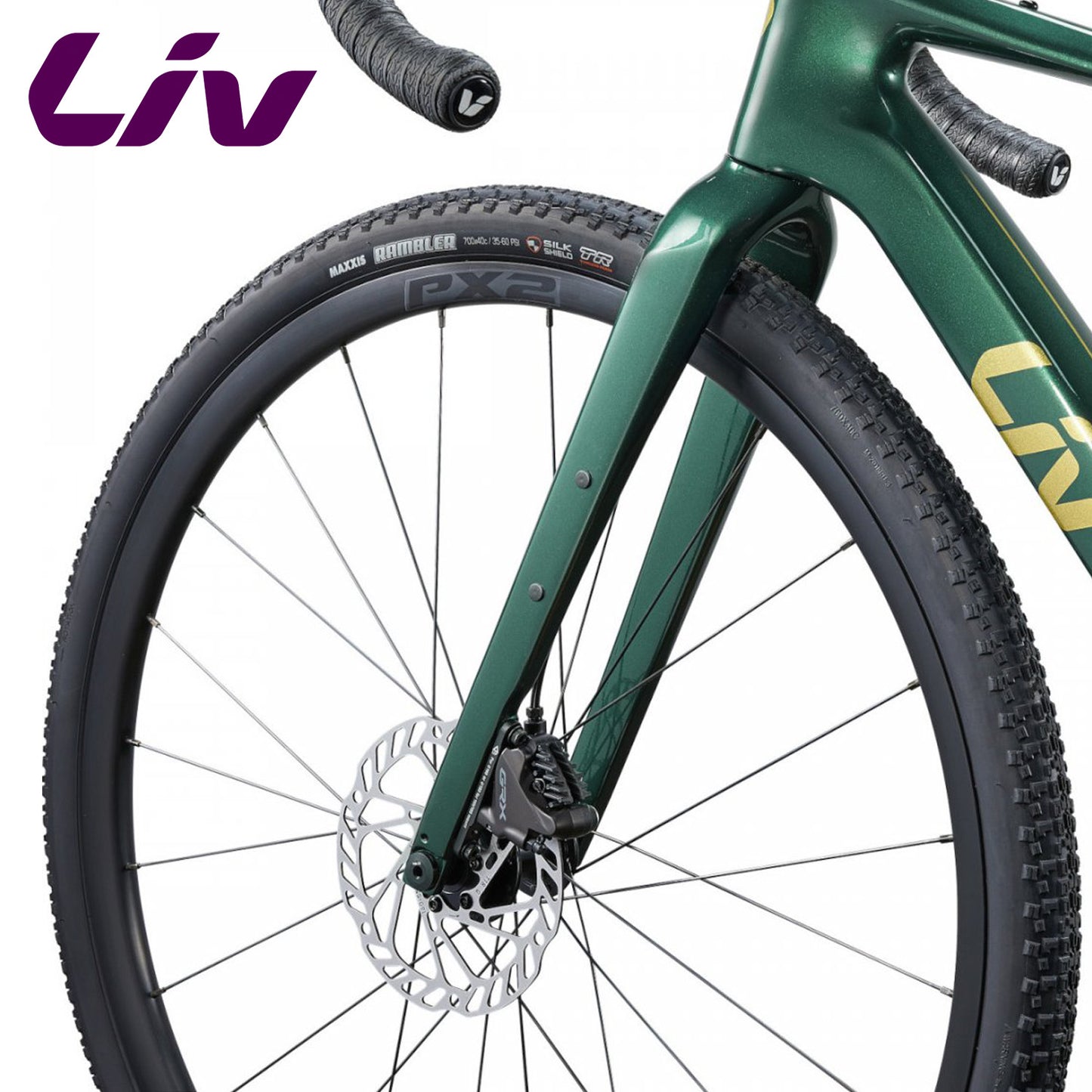 Liv Devolt Advanced 2 Advanced-Grade Composite Road, Gravel Bike Shimano GRX - Kelp Forest