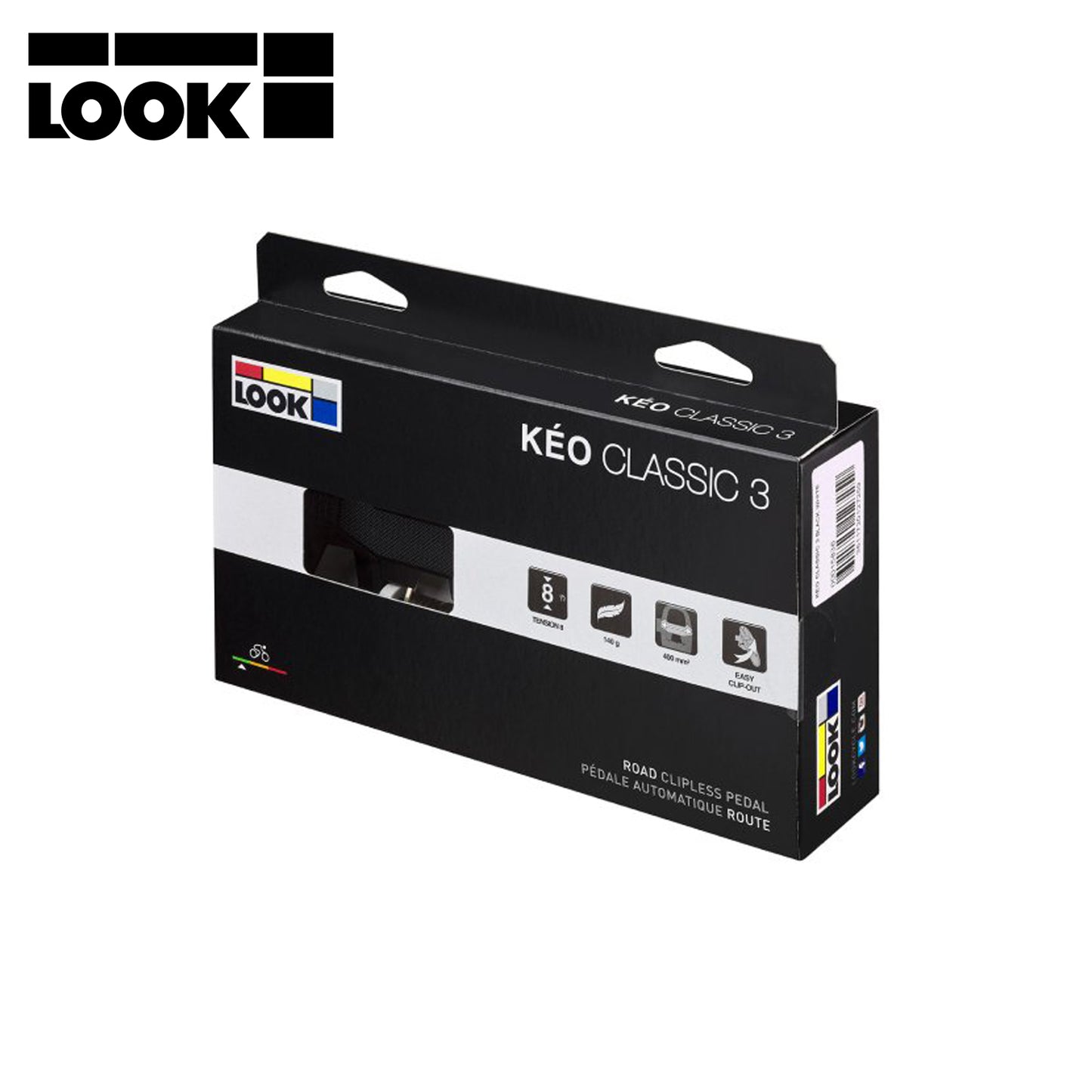 Look Keo Classic 3 Clipless Pedal with Cleats - Black/White