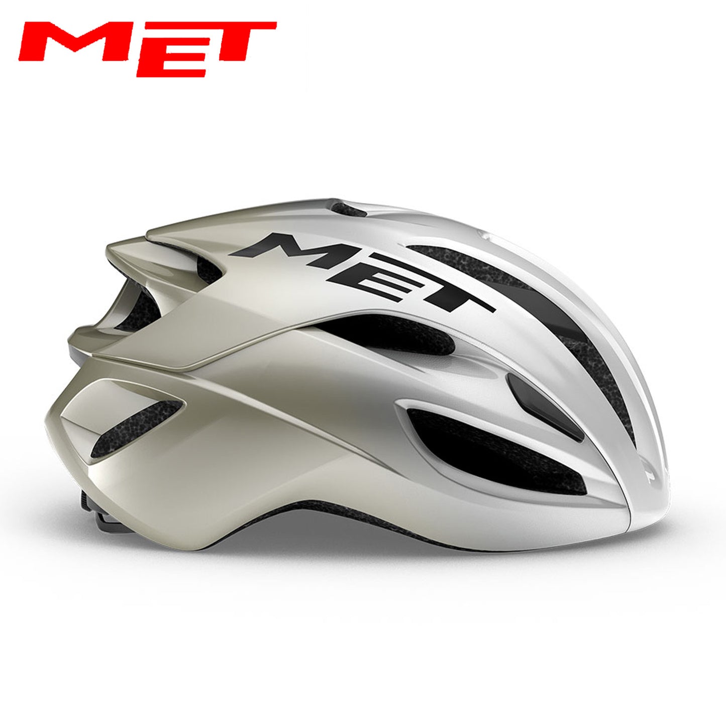 MET Rivale MIPS Road Bike Helmet - Silver Gray | Glossy