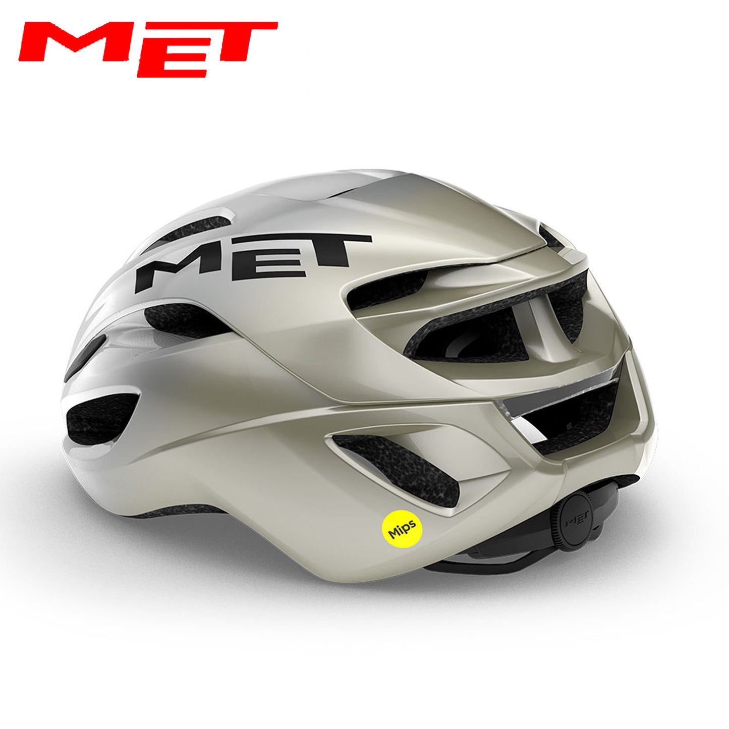 MET Rivale MIPS Road Bike Helmet - Silver Gray | Glossy
