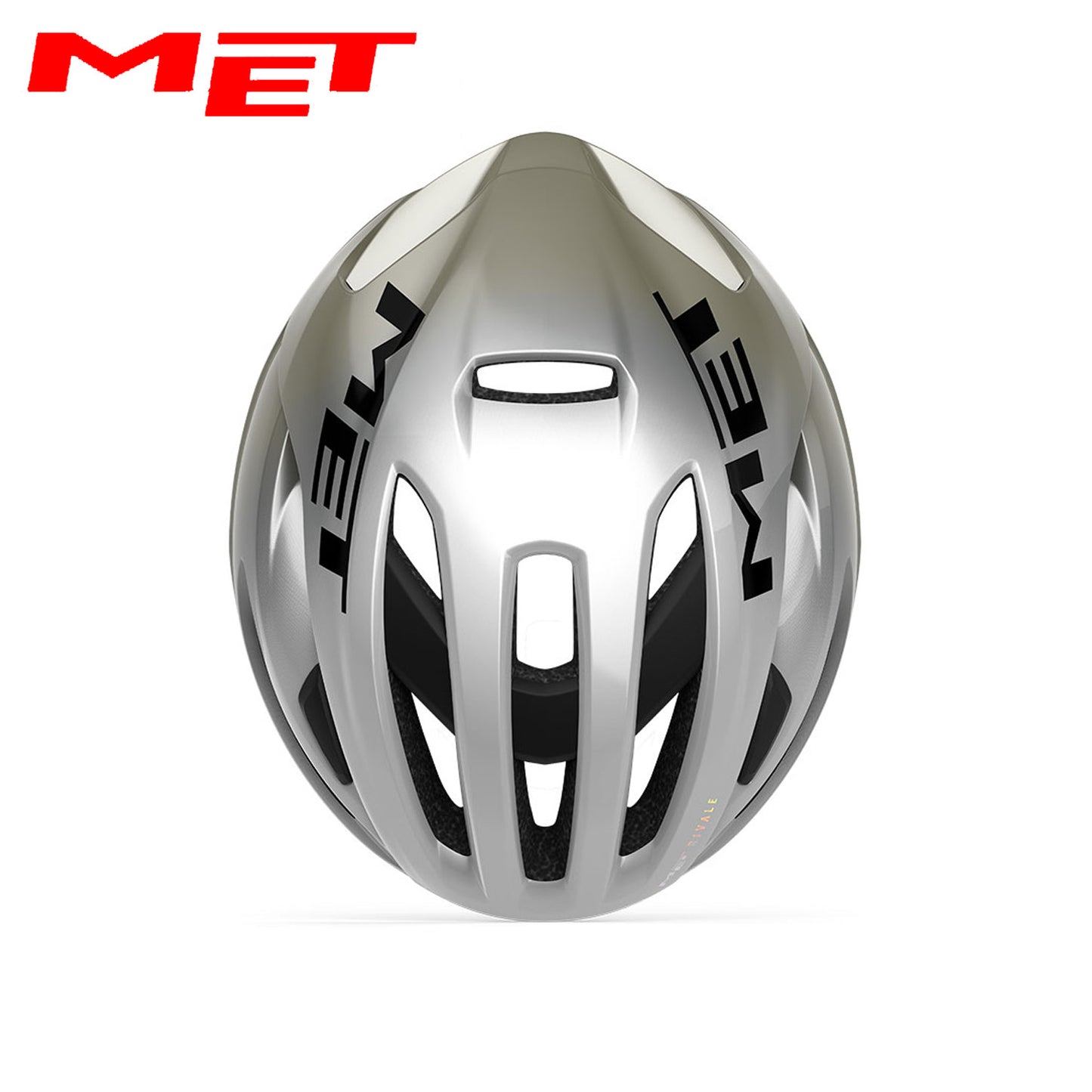 MET Rivale MIPS Road Bike Helmet - Silver Gray | Glossy