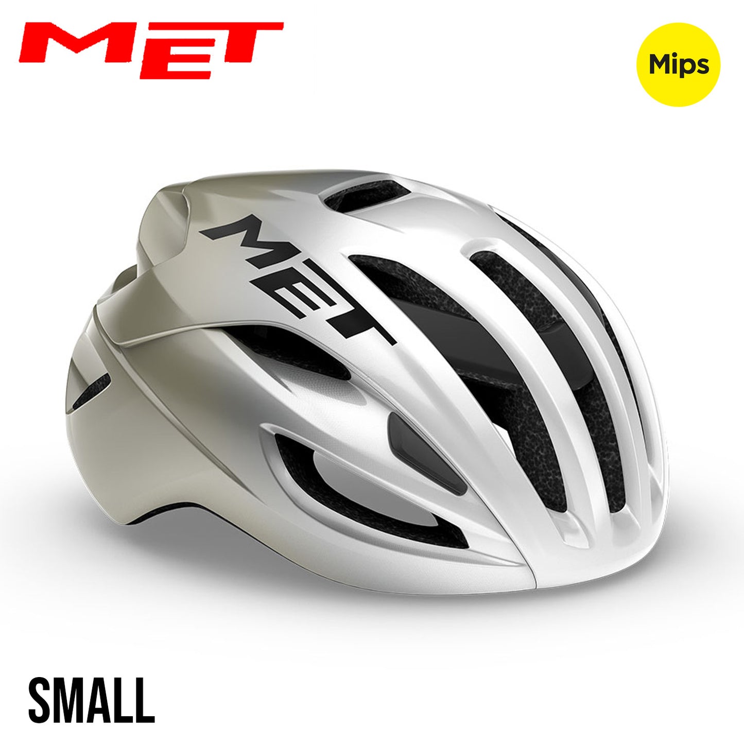MET Rivale MIPS Road Bike Helmet - Silver Gray | Glossy