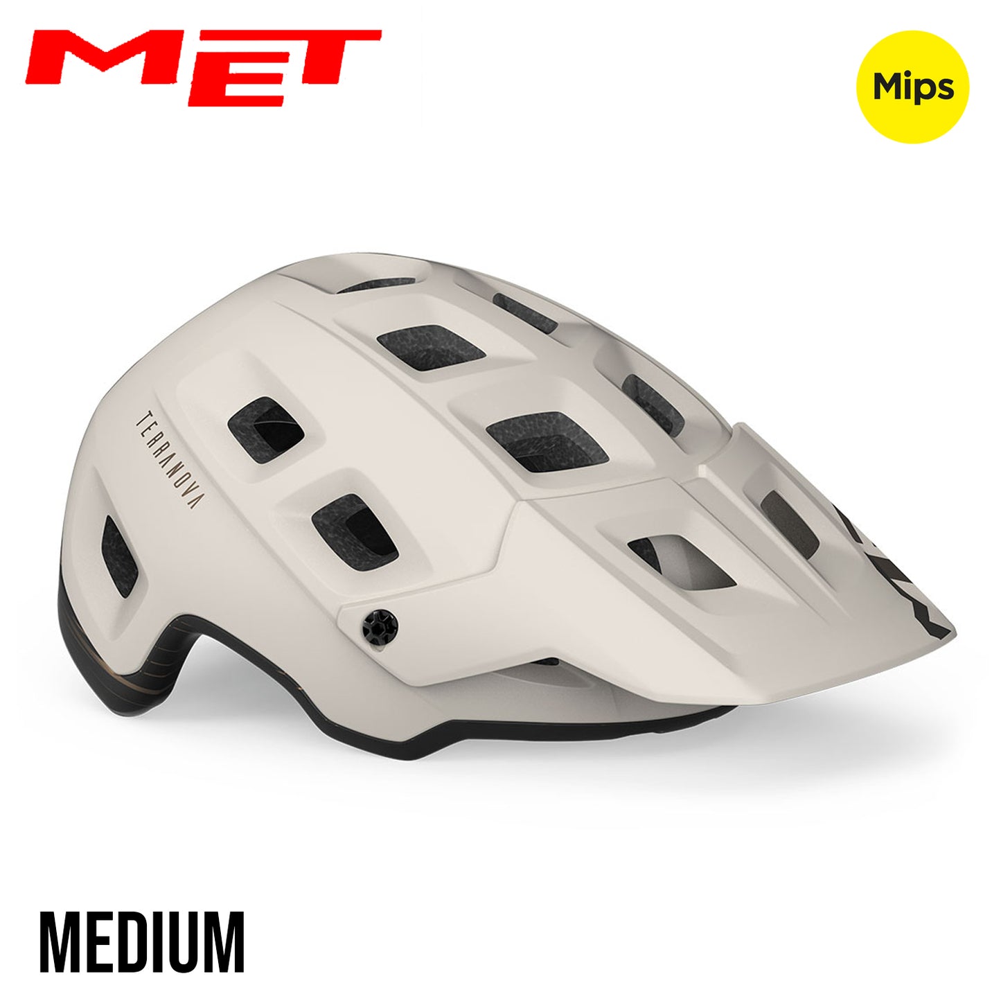 MET Terranova MIPS MTB Bike Helmet - Off-White Bronze | Matte