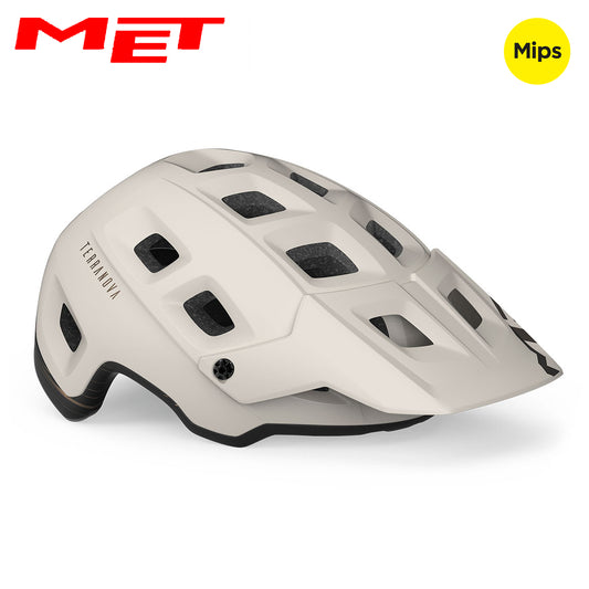MET Terranova MIPS MTB Bike Helmet - Off-White Bronze | Matte