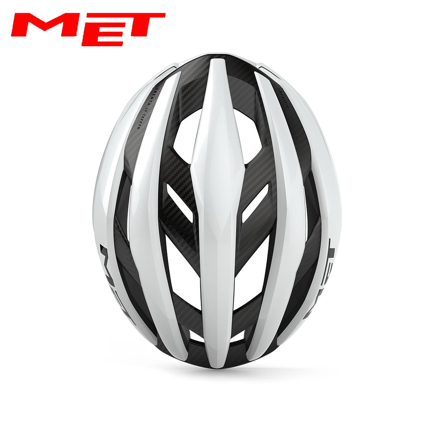 MET Trenta 3K Carbon MIPS Road, Gravel, Cross Country Bike Helmet - White | Glossy