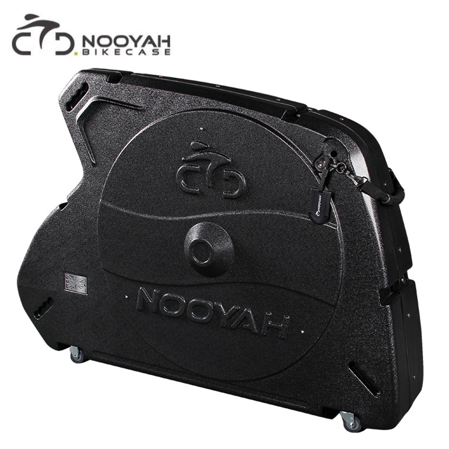 Nooyah BK006 ABS POD Pro Bicycle Travel Hard Case w/ Wheels - Black