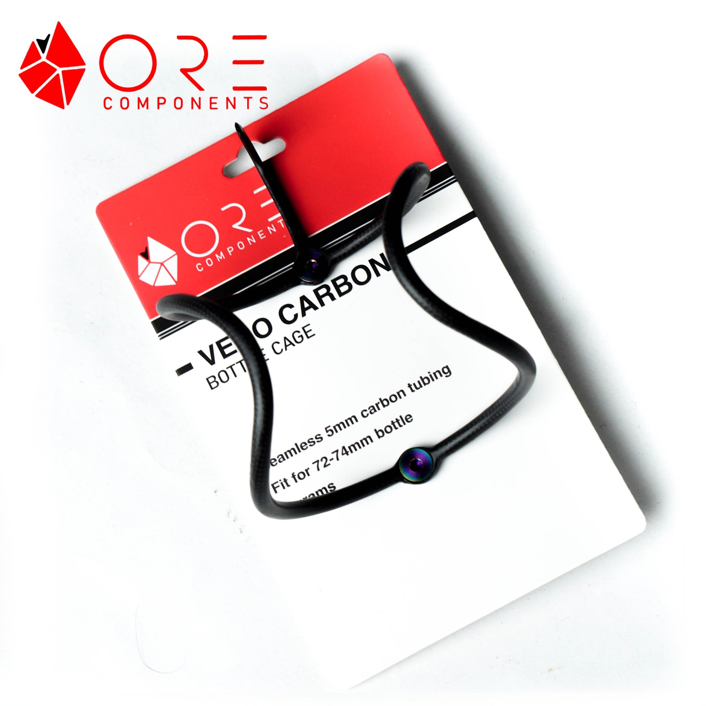 Ore Components Vero Carbon Bottle Cage - Black