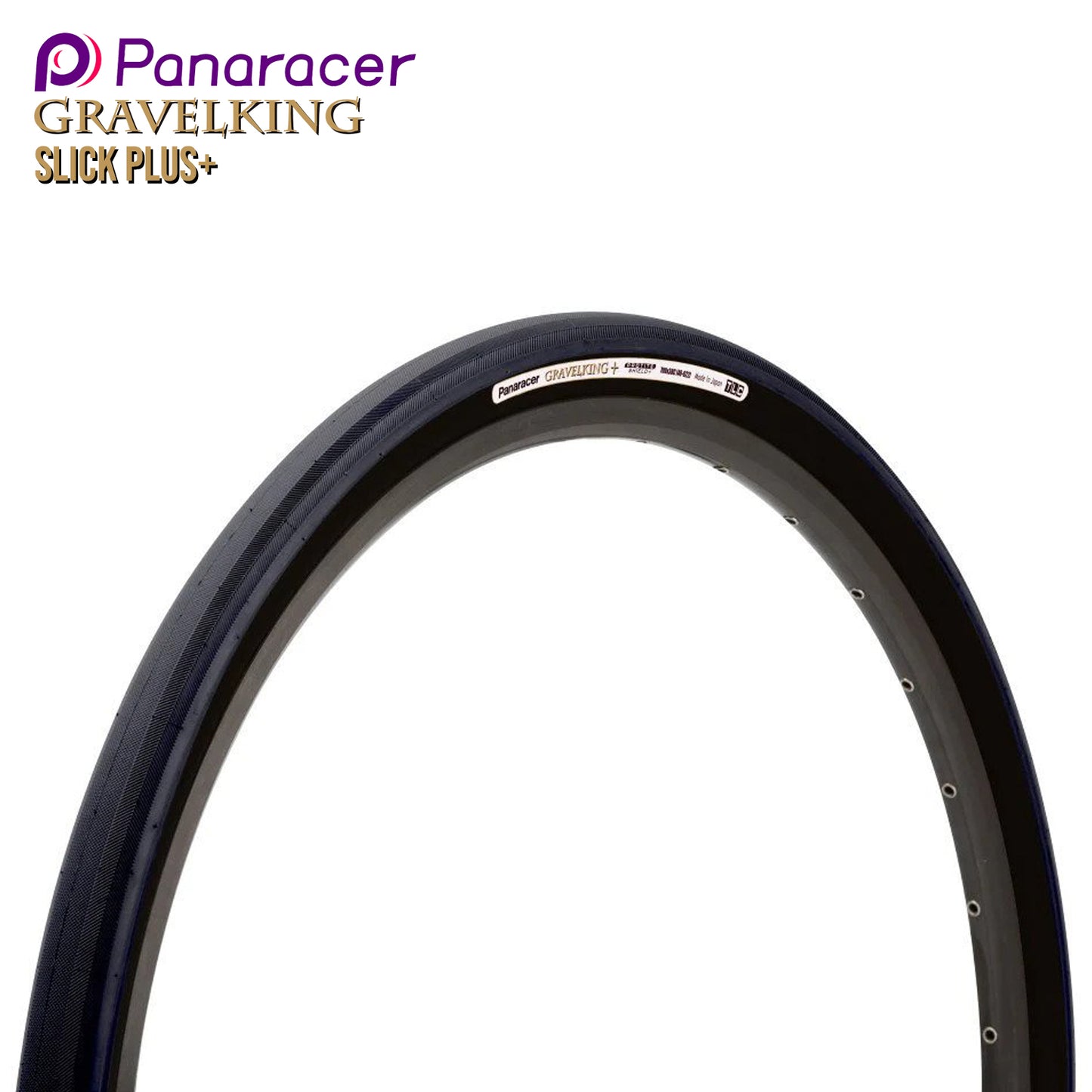 Panaracer GravelKing Slick Plus+ 700c Gravel Tire - Black