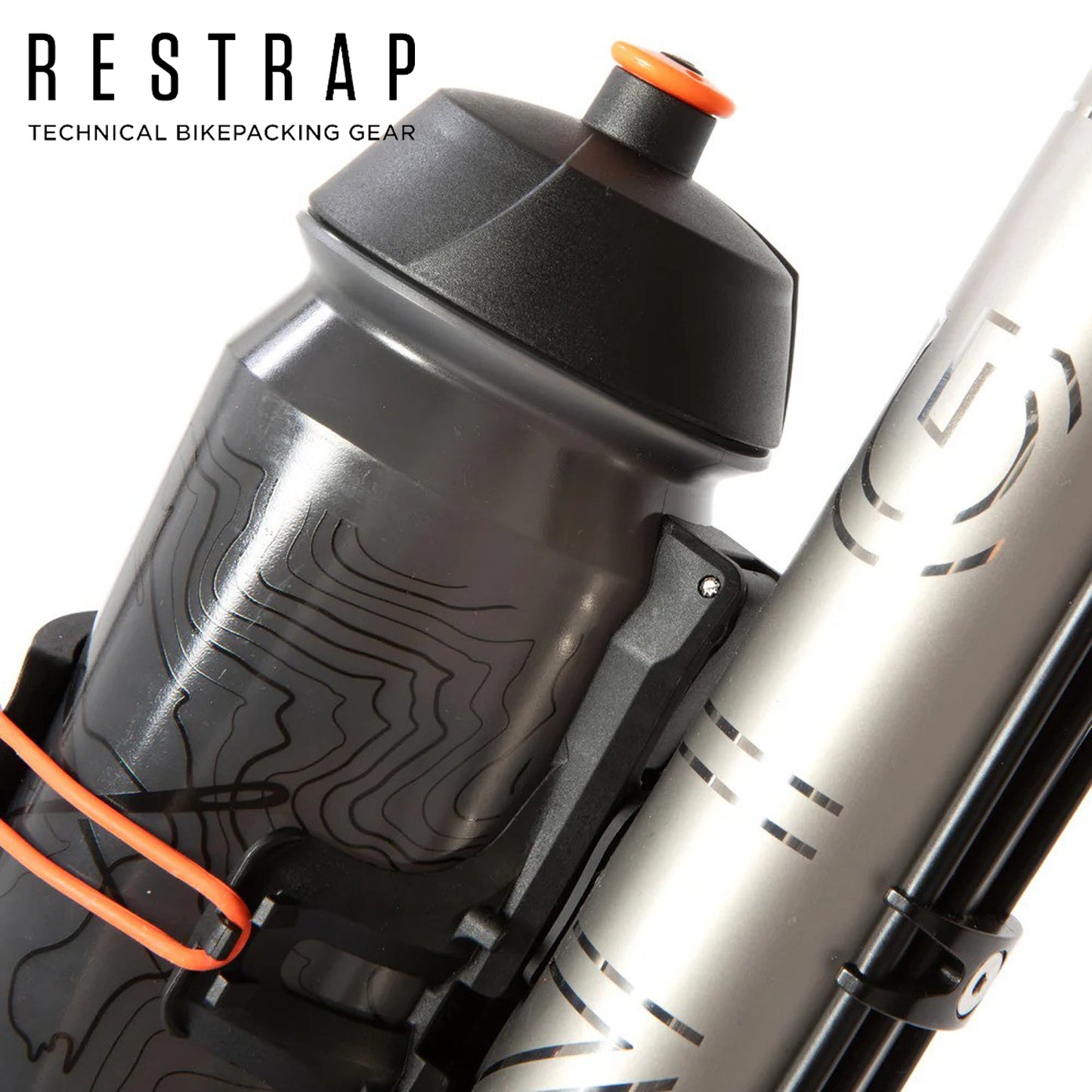 Restrap Side Release Bottle Cage - Black/Orange