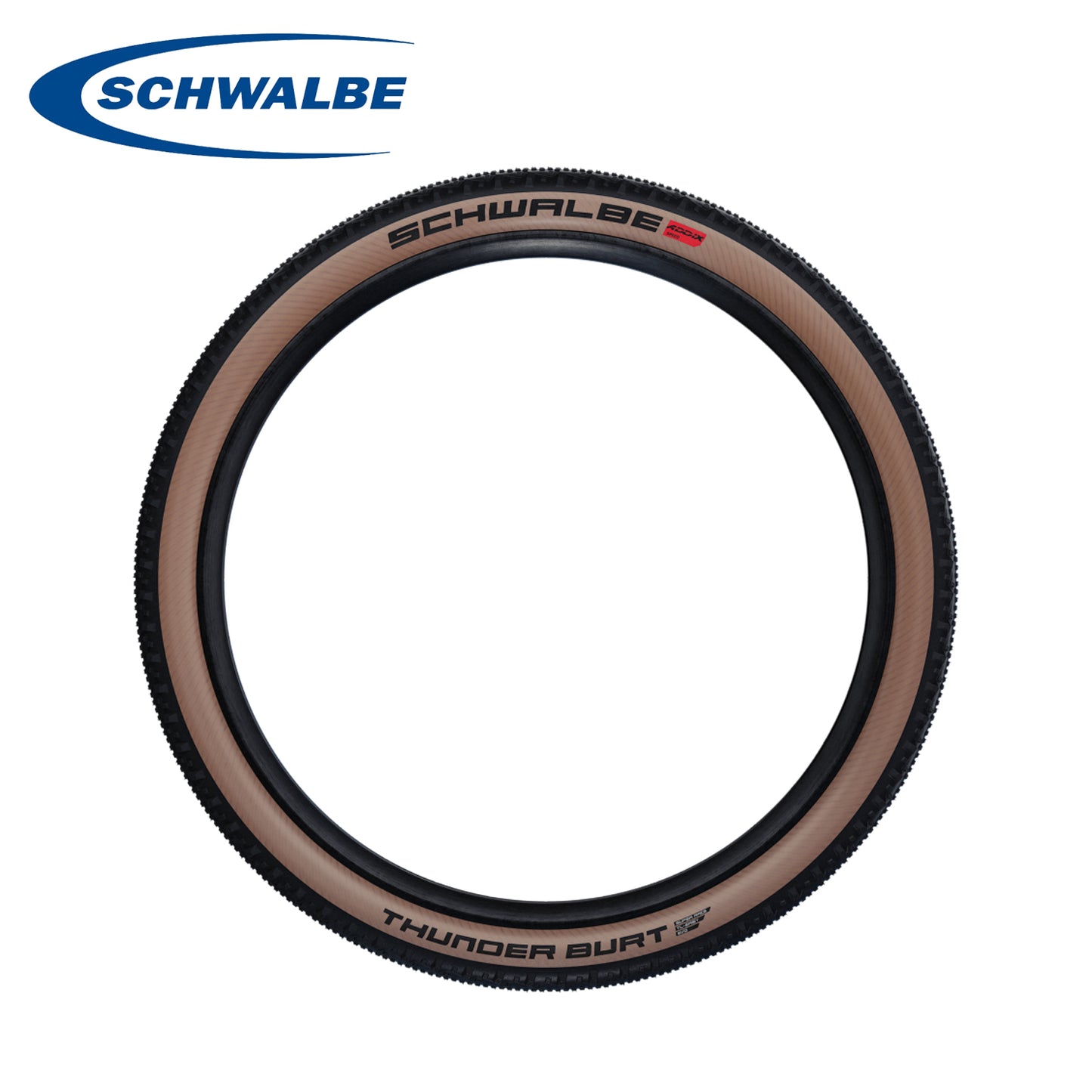 Schwalbe Thunder Burt Mountain Bike Tires ADDIX Speed Tubeless Evolution - Tan
