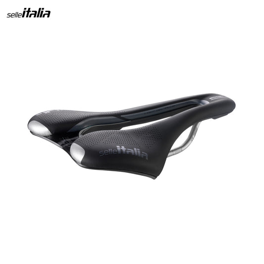 Selle Italia SLR Boost Gravel TI 316 Superflow Bicycle Saddle Lightweight Carbon Composite - Black