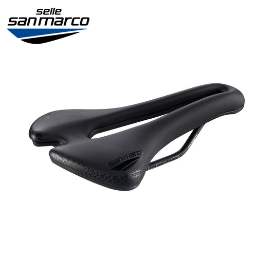 Selle San Marco Aspide Short Comfort Dynamic Road Gravel Saddle - Black