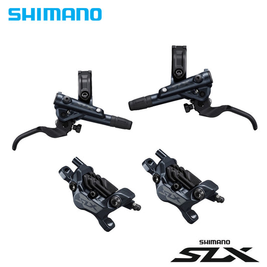 Shimano SLX BL-M7100 / BR-M7120 4-Piston Hydraulic Brake Set (Front and Rear with Hose)