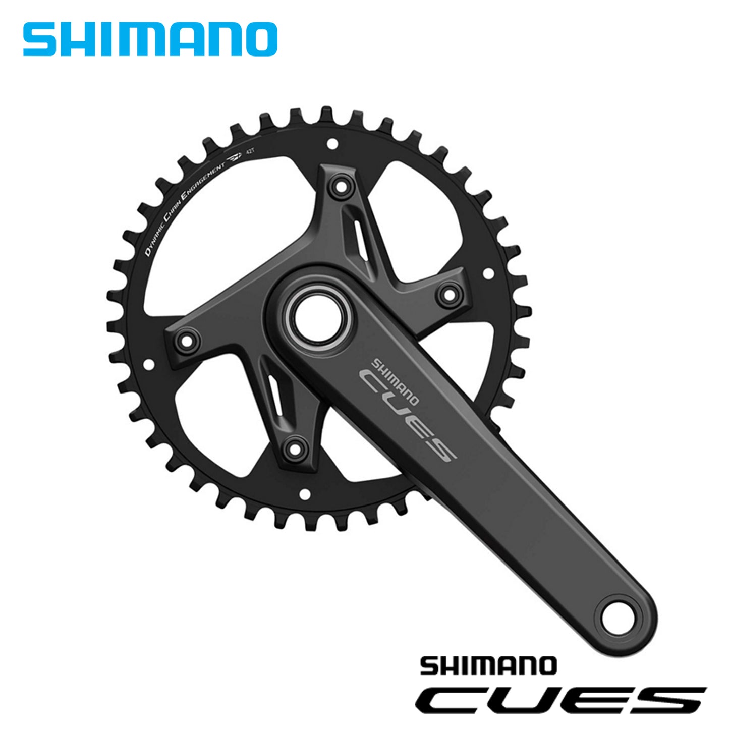 Shimano Cues FC-U6030-1 2-Piece Crank Set 1x11/10/9-Speed
