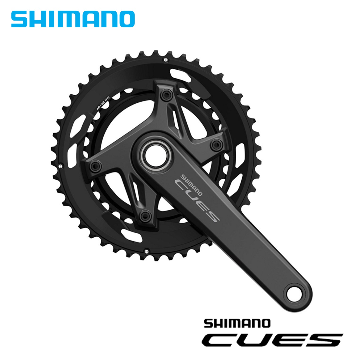 Shimano Cues FC-U6030-2 2-Piece Crank Set 2x10/9-Speed