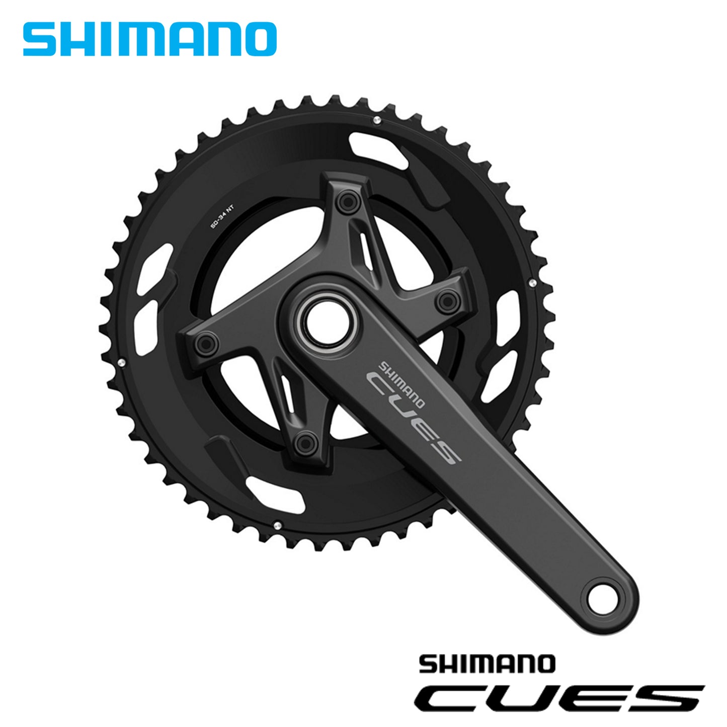 Shimano Cues FC-U6030-2 2-Piece Crank Set 2x10/9-Speed
