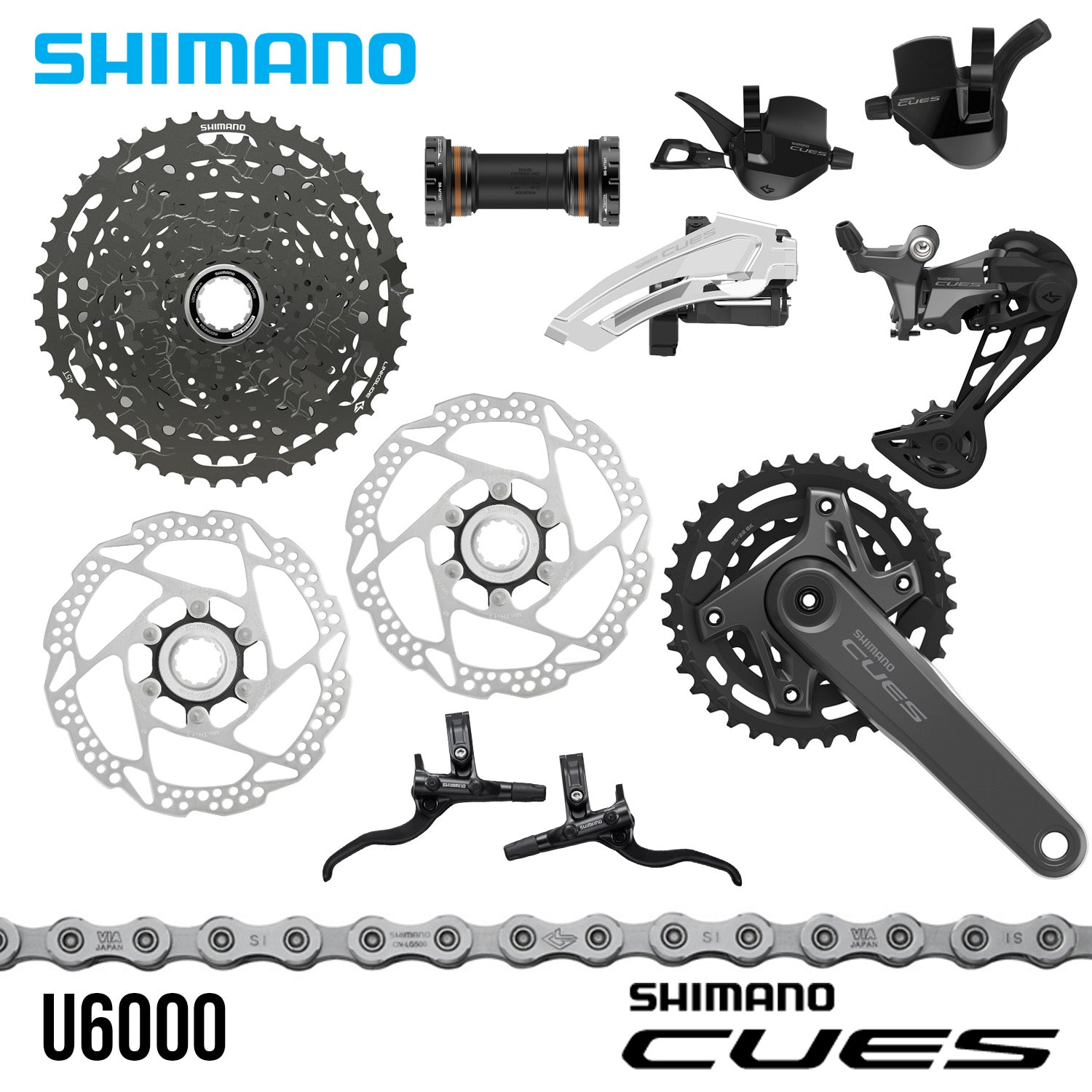 11 Speed Group Set Mtb Shimano SLX M7000 1x11 11-Speed MTB
