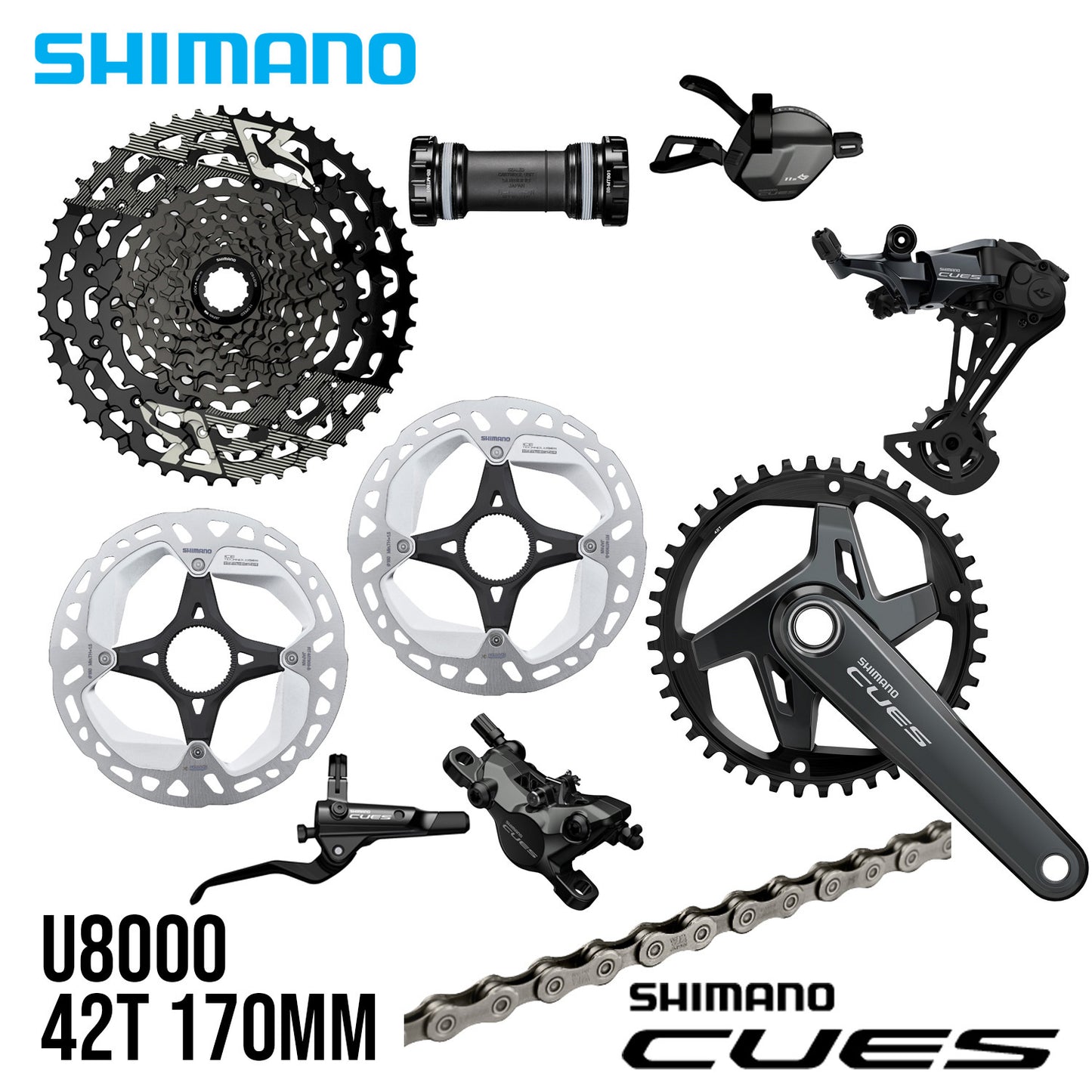 Shimano Cues U8000 1x11 11-Speed Groupset