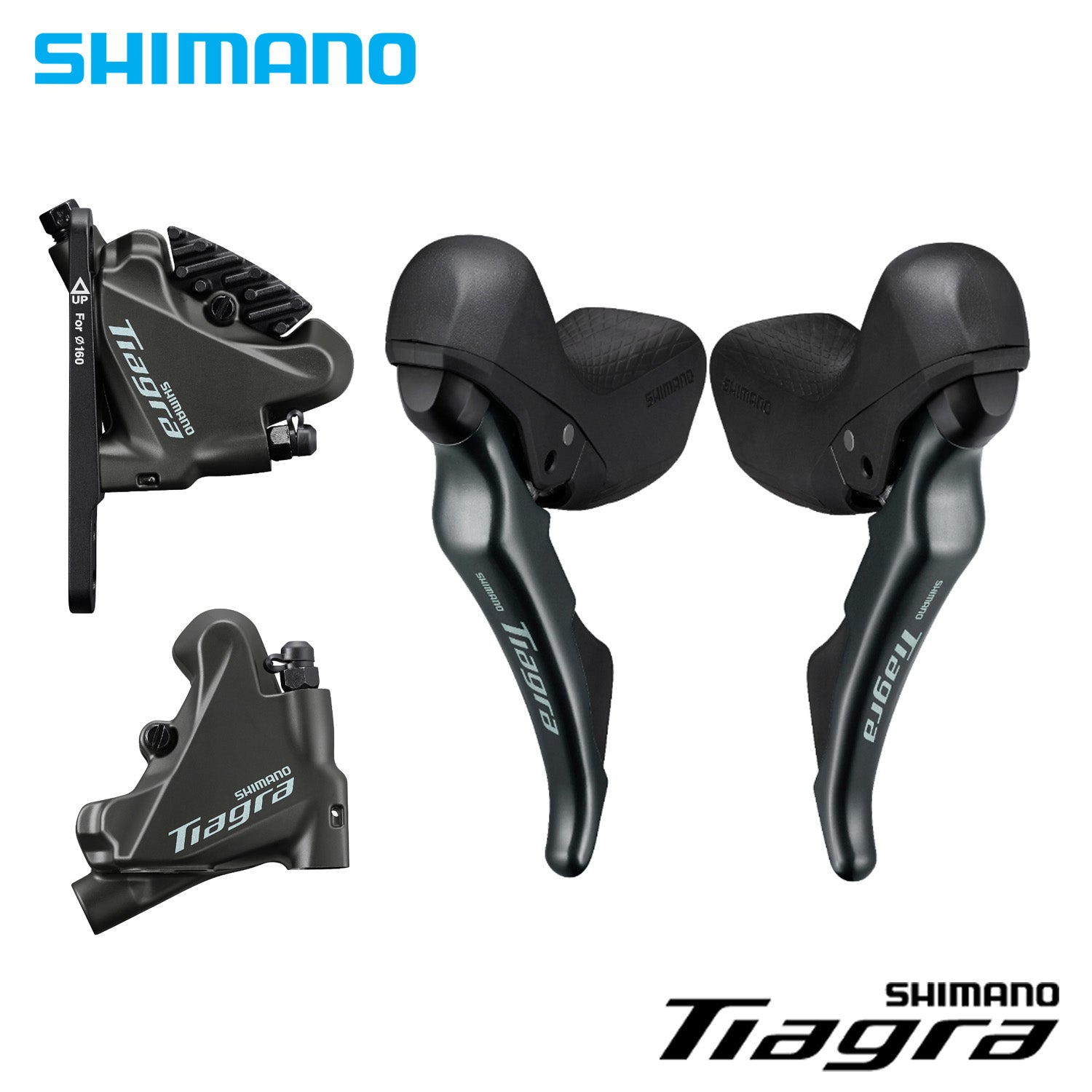Shimano Tiagra ST-4720-L/R Hydraulic Disc Brake Dual Control Lever, BR-4770-F/R Hydraulic Disc Brake Caliper 2x10 Set