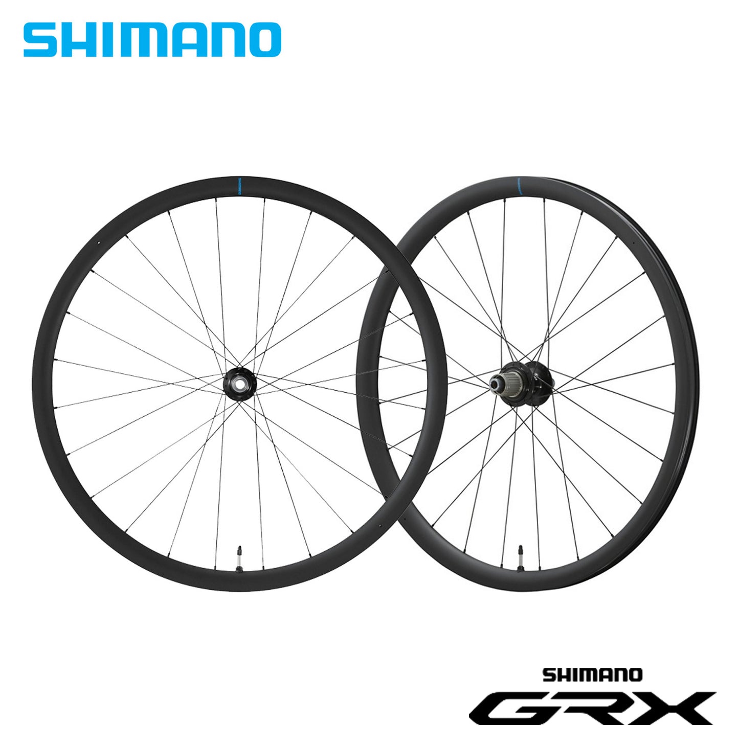 Shimano GRX WH-RX880-700C Gravel Microspline Carbon Tubeless Disc Wheelset Front and Rear 1394g
