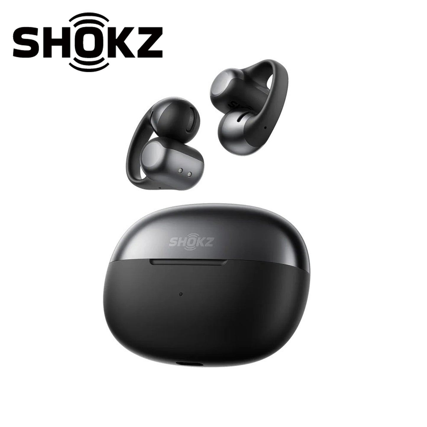 SHOKZ OpenDots ONE DirectPitch Dolby Audio Open-Ear Clip-On Headphones - Black