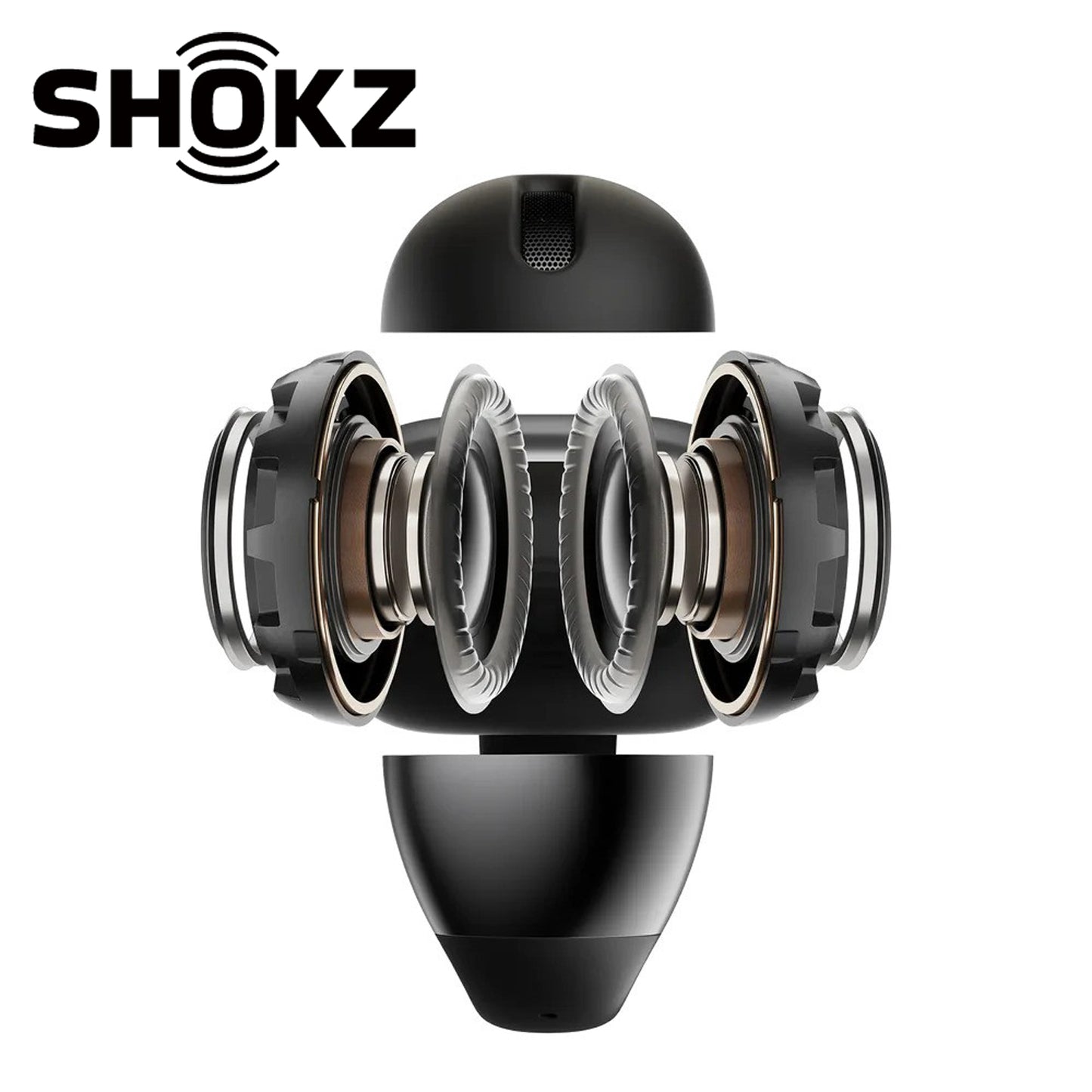 SHOKZ OpenDots ONE DirectPitch Dolby Audio Open-Ear Clip-On Headphones - Black