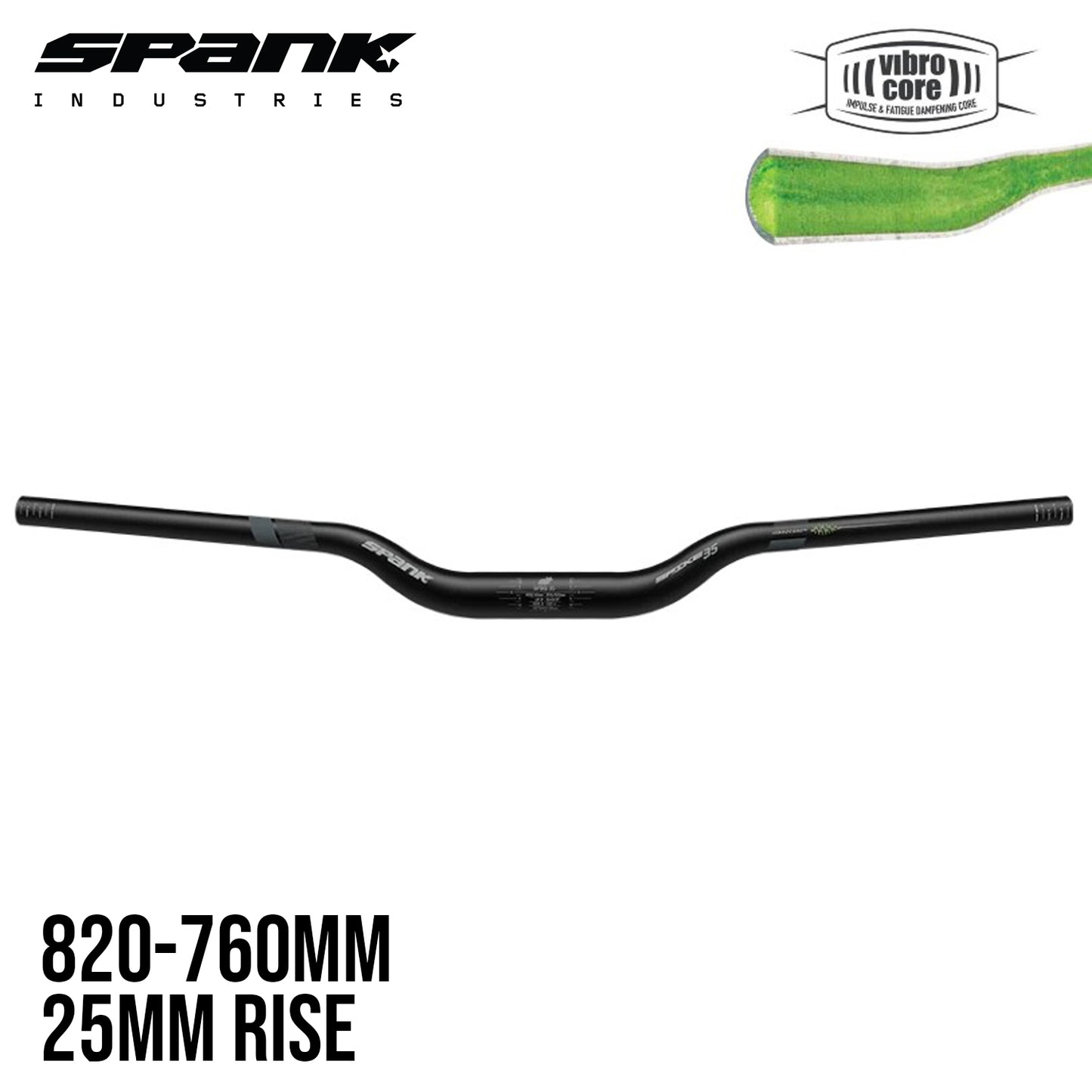 Spank Spike 35 VIBROCORE Bar - Black