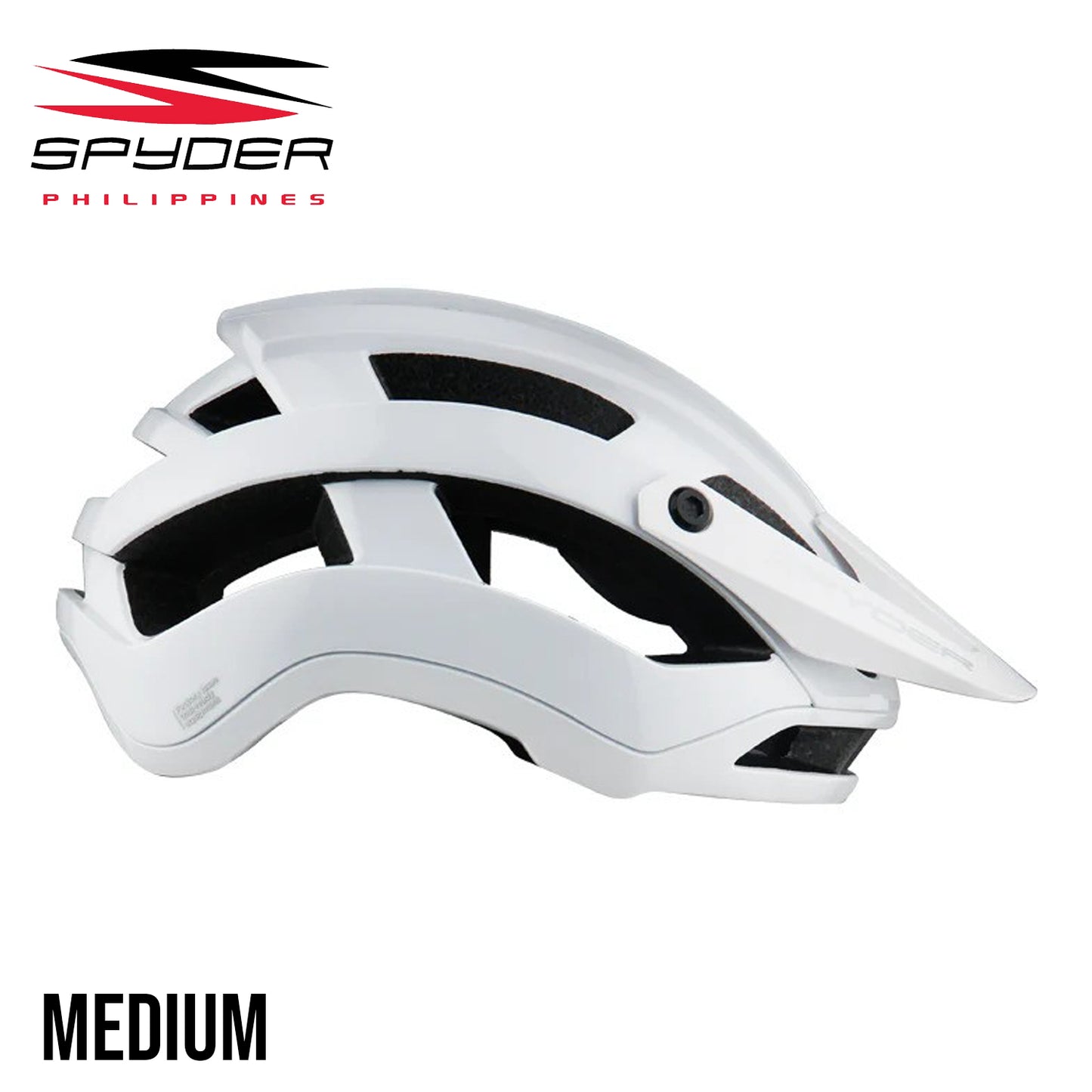 Spyder BERM MTB Quick Release Bike Helmet - Arctic White