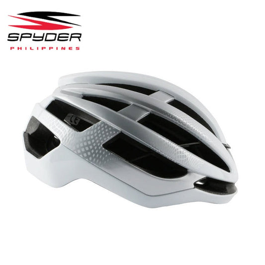 Spyder CARVE Road Bike Helmet Lightweight - Gloss White / Silver