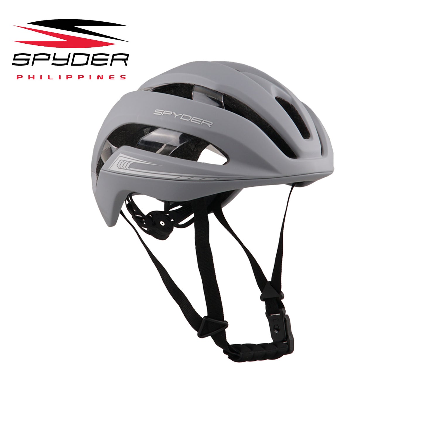 Spyder Fizix Road Bike Helmet with MagLock Ultra-Lightweight - Gray/Silver