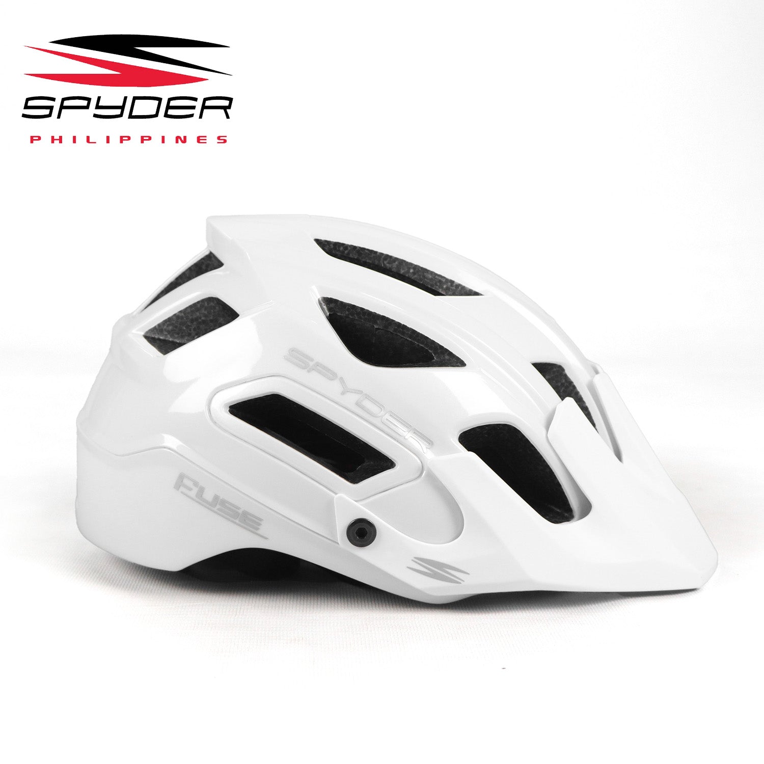 Spyder FUSE All-Mountain Trail MTB Helmet Pearl White