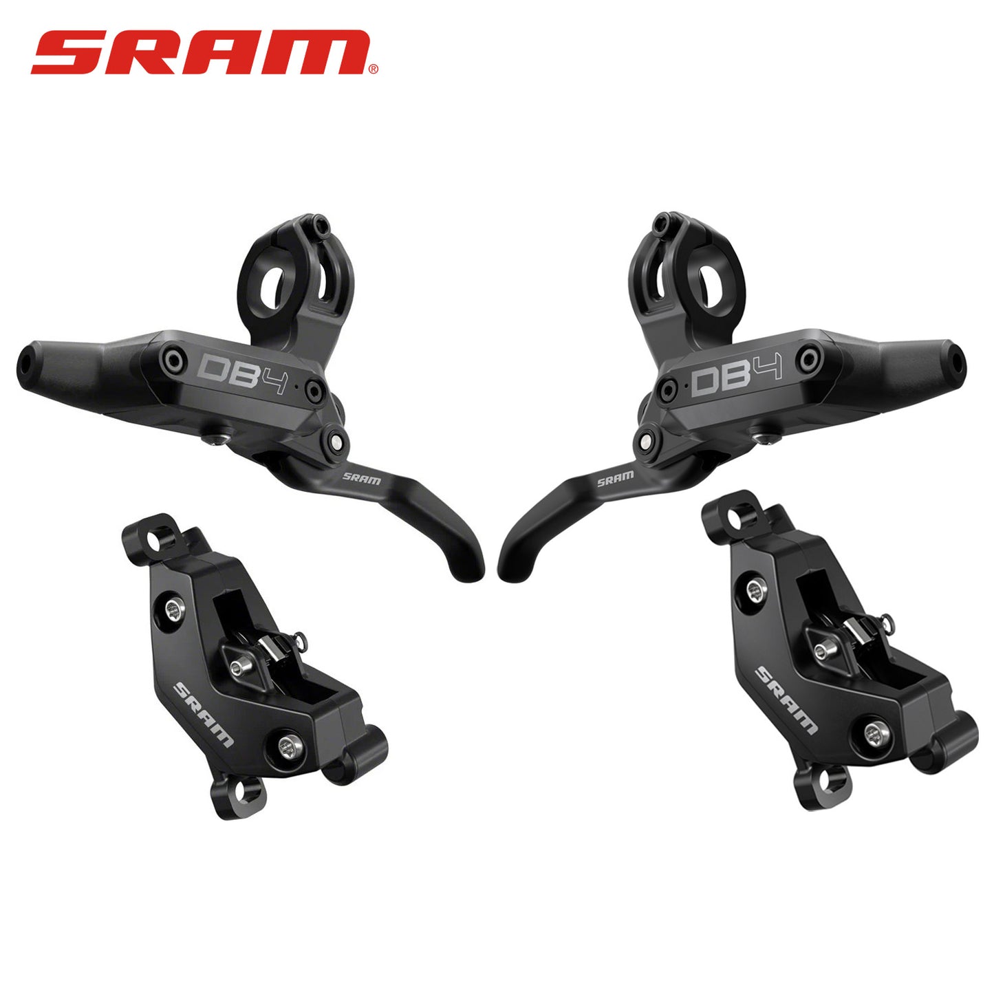 SRAM DB-DB4-A1 DB4 DIR2000 4-Piston MTB Disc Brake and Lever Set