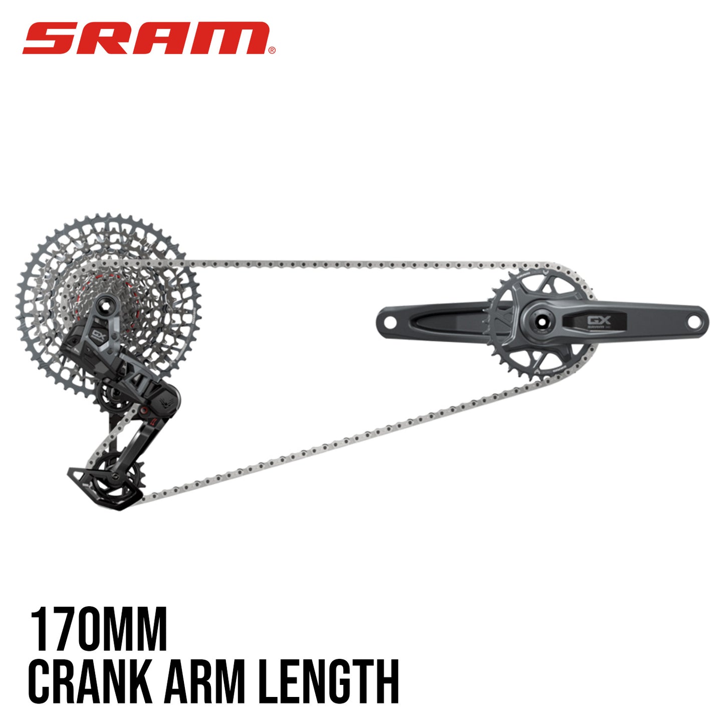 SRAM GX Eagle AXS Transmission Groupset MTB 32T DM Chainring 10-52T Cassette