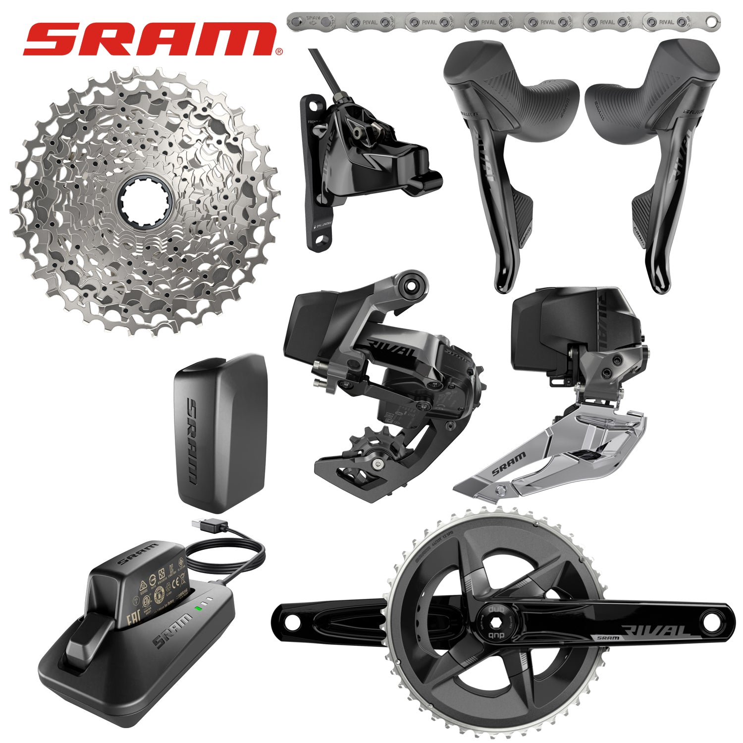 SRAM Rival AXS eTap Road Groupset 12 Speed 165mm 10 36T