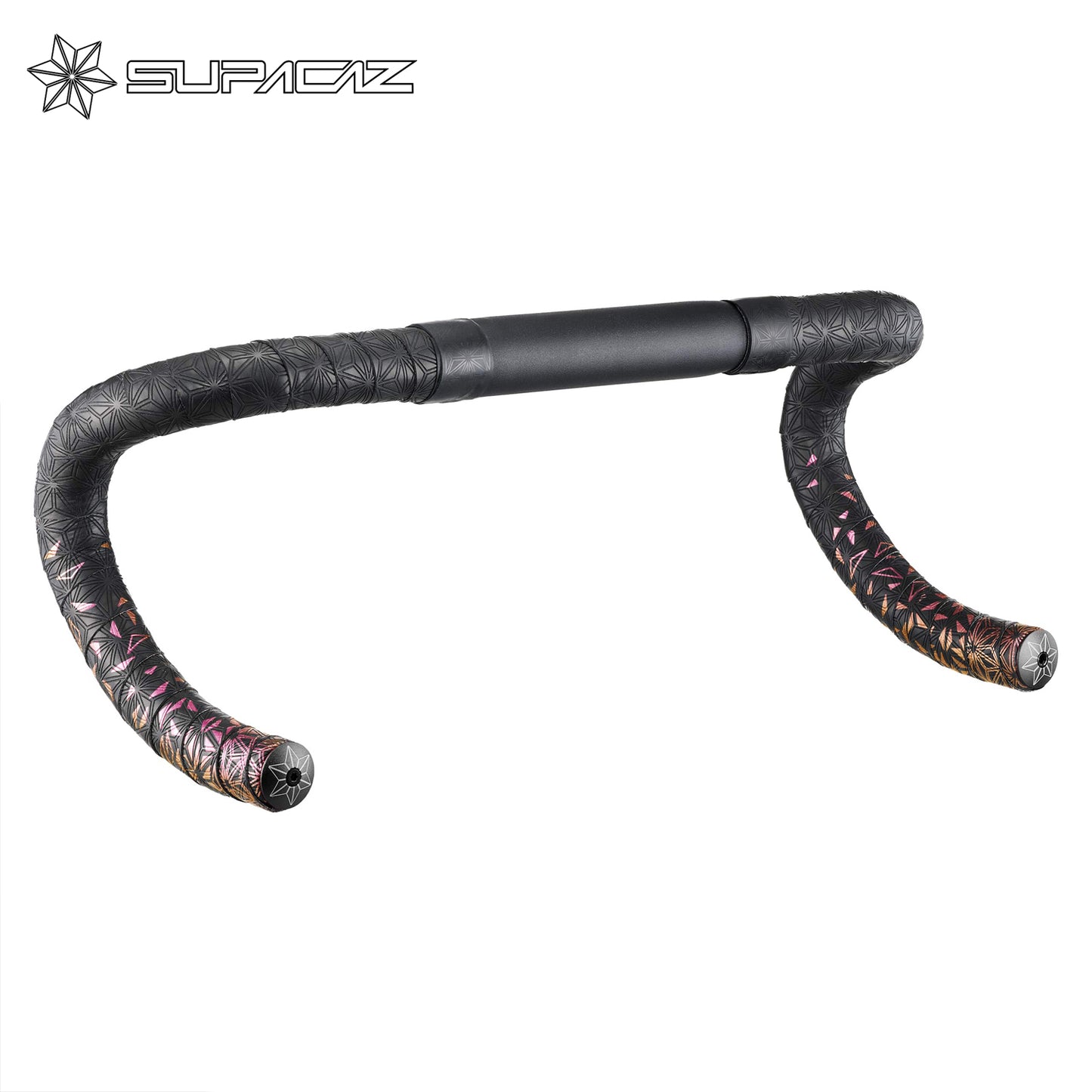 Supacaz Super Sticky Kush Star Fade Bar Tape - Fire Refractor
