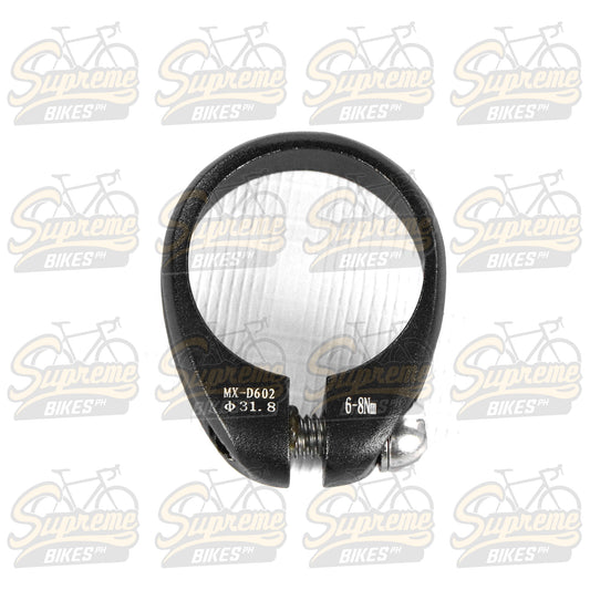 Traction C-02 Aluminum Seatpost Clamp, Bolt Type - Black